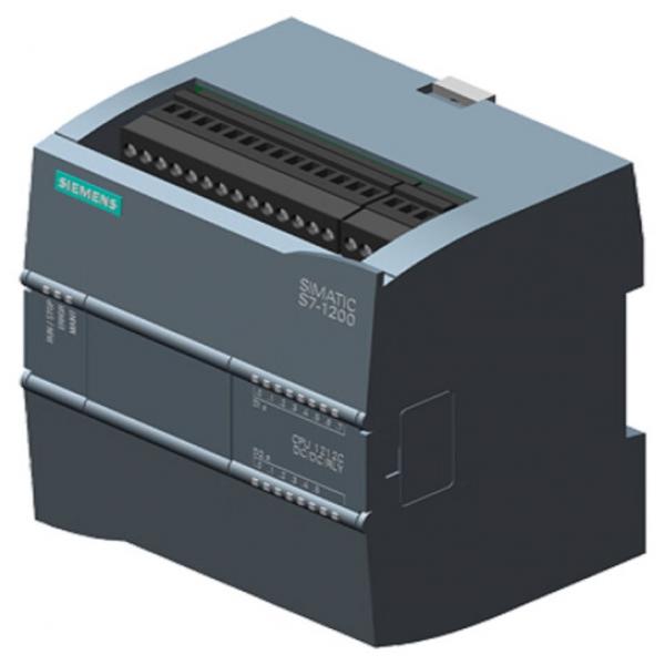 SIMATIC S7-1200, CPU 1211C, compact CPU, DC/DC/DC, onboard I/O: 6 DI 24 V DC; 4 DO 24 V DC; 2 AI 0-10 V DC, power supply: DC 20.4-28.8 V DC, program/data memory 75 KB