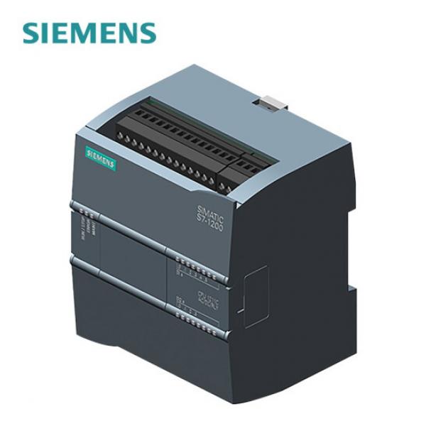 SIMATIC S7-1200, CPU 1212C, compact CPU, DC/DC/relay, onboard I/O: 8 DI 24 V DC; 6 DO relay 2 A; 2 AI 0-10 V DC, power supply: DC 20.4-28.8 V DC, program/data memory 100 KB