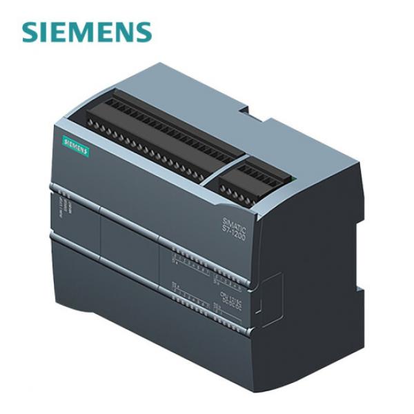 SIMATIC S7-1200, CPU 1215C, compact CPU, AC/DC/relay, 2 PROFINET ports, onboard I/O: 14 DI 24 V DC; 10 DO relay 2 A, 2 AI 0-10 V DC, 2 AO 0-20 mA DC, power supply: AC 85-264 V AC at 47-63 Hz, program/data memory 200 KB