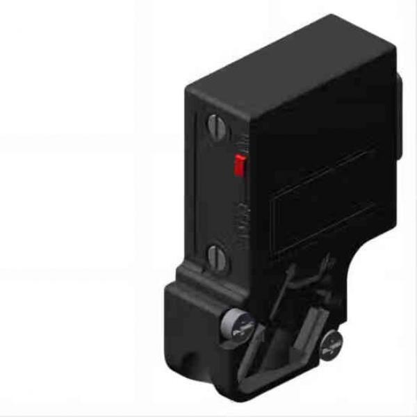 SIMATIC DP, Connection plug for PROFIBUS up to 12 Mbit/s with inclined cable outlet, 15.8x 54x 39.5 mm (WxHxD), terminating resistor with isolating function, without PG socket
