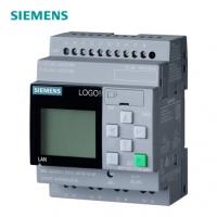 LOGO! 24CE, logic module, display PS/I/O: 24 V/24 V/24 V trans., 8 DI (4 AI)/4 DQ, memory 400 blocks, modular expandable, Ethernet integrated web server, data log, user-defined web pages, standard microSD card for LOGO! 