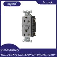 Heavy Duty Commercial AUTOGUARD Self-Test GFCI Receptacle, 20A, Gray